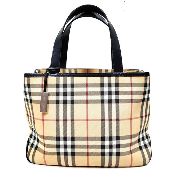 Burberry Handbags - Burberry Vintage Nova Check Coated Canvas tote bag